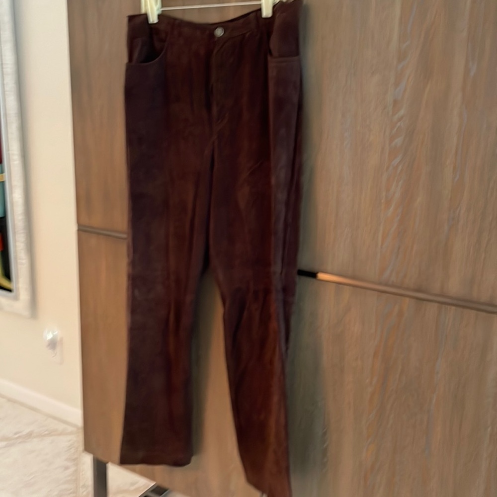 Jones New York Sport brown suede jeans